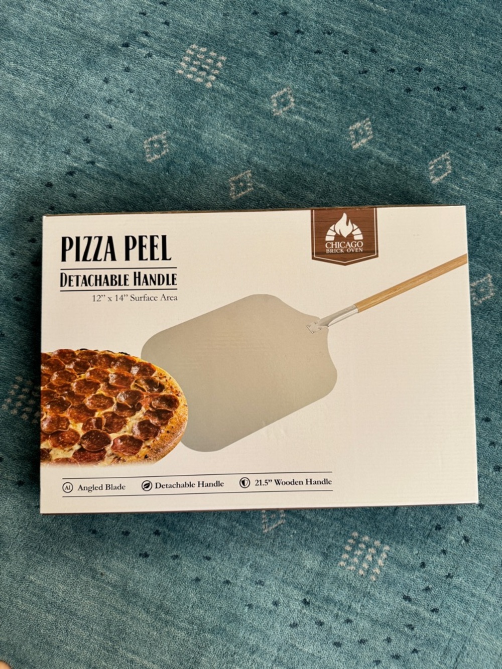Pizza Peel with Detachable Wooden Handle.  New in Box